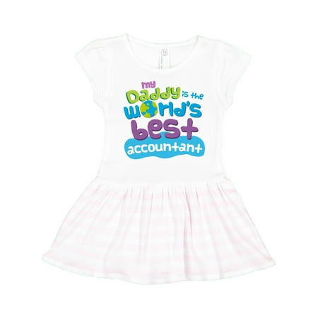 

Inktastic My Daddy is the Worlds Best Accountant Gift Toddler Girl Dress