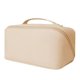 thumbnail image 1 of Large Capacity Travel Cosmetic Bag For Women, Opens Flat Makeup Bag Pu Leather Storage Bag, Solid Waterproof Multifunctional Toiletry Bag Skincare Bag, 1 of 4
