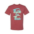 thumbnail image 2 of Wild Bobby, Faith Over Fear, Inspirational/Christian, Men Graphic Tee, Vintage Heather Red, Large, 2 of 4