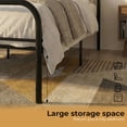 thumbnail image 5 of edx Full Size Classic Metal Platform Bed Frame with Headboard, Heavy-Duty Steel,  Under-Bed Storage, No Box Spring Needed, 5 of 7