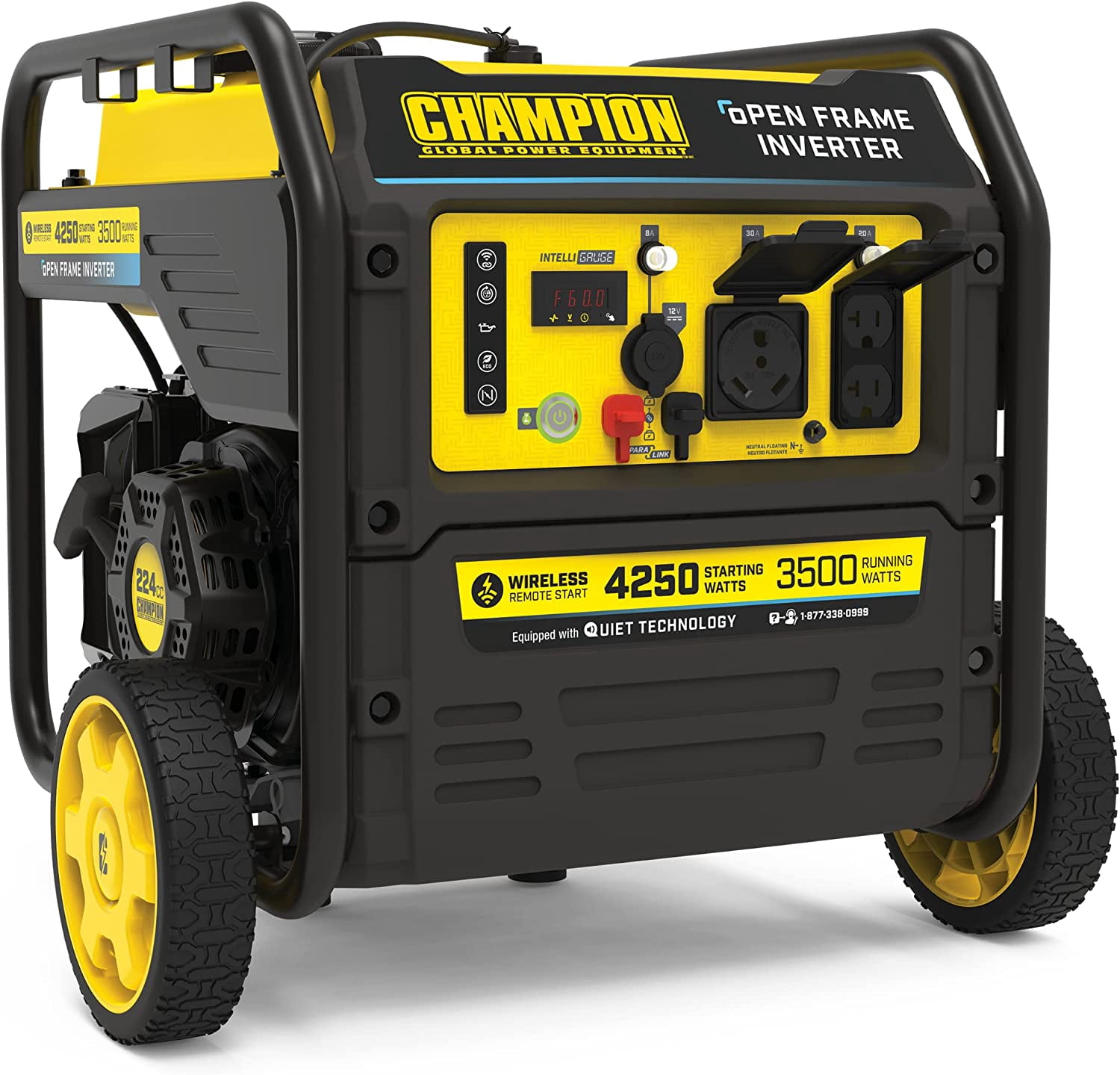 Champion Power Equipment 200953 4250-Watt Open Frame Inverter, Remote Start
