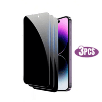 3pcs BLUUMTEK Privacy Tempered Glass Screen Protector for iPhone 14 Pro Anti-Spy Screen Protector