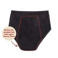 thumbnail image 4 of The Period Company. Organic Cotton Extra Coverage High Waisted, Period Underwear for Heavy Flows, Black, 4 of 12