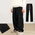 thumbnail image 3 of Kids Corduroy Pants Elastic Sweatsuits Pants School Pants Size 5-6 Years Boys Clothes, 3 of 5