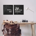 thumbnail image 3 of Stupell Industries You Me and the Dogs Family Pet Animals & Insects Painting Black Framed Art Print Wall Art, 17 x 17, Set of 2, 3 of 9
