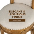 thumbnail image 6 of ROME + OAK Runyan Swivel Counter Stool - Weathered Oak, Sand Fabric - 26 in, 6 of 13