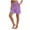 Purple, variant on Yoga Shorts For Women Solid High Waisted Pull On Pocketed Yoga Class Utility Summer On The Go Comfort Smart Travel Wardrobe Addition Resort Ready