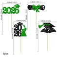thumbnail image 3 of Dvumao Graduation Cake Toppers, 24-Pack Glitter Paper Flags for Graduation Party Decor, Cupcake Picks for Class Celebration, 3 of 6