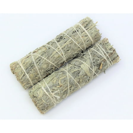 Blue Sage Smudge Stick: 2 Wand Pack! (Herb, House Cleansing Negativity Removal)