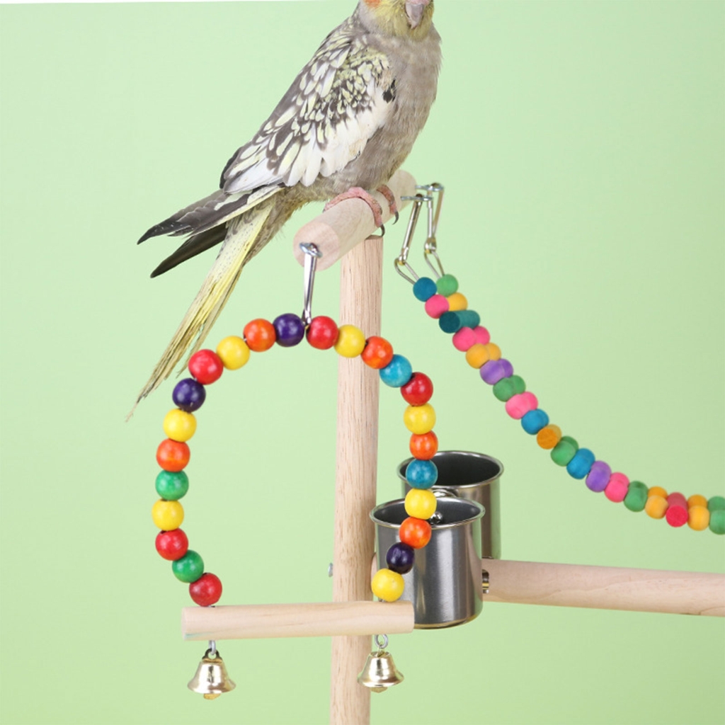 Colorful Bridge Training Bird Parrots Standing Supplies Bird Stands Toy