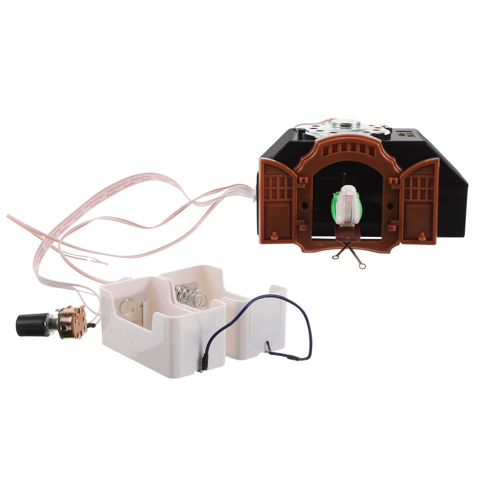 WORGEOUS 3pcs Timeless Cuckoo Clock Movement Retro Cuckoo Wall Clock Movement No Hook Charming Hourly Bird Chime Clock Movement Repair Part