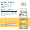 thumbnail image 2 of Solaray Yeast Free Selenium 100mcg, Healthy Immune & Thyroid Function Support, Enhanced Absorption, 90 Serv, 90 VegCaps, 2 of 7