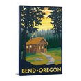thumbnail image 1 of Bend, Oregon, Cabin in the Woods Scene, Canvas Art, Gallery Quality Decor, Hang Ready, 1 of 5