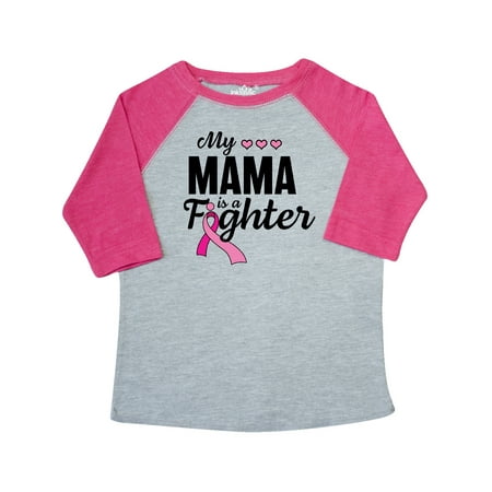 

Inktastic Breast Cancer Awareness My Mama is a Fighter Gift Toddler Boy or Toddler Girl T-Shirt