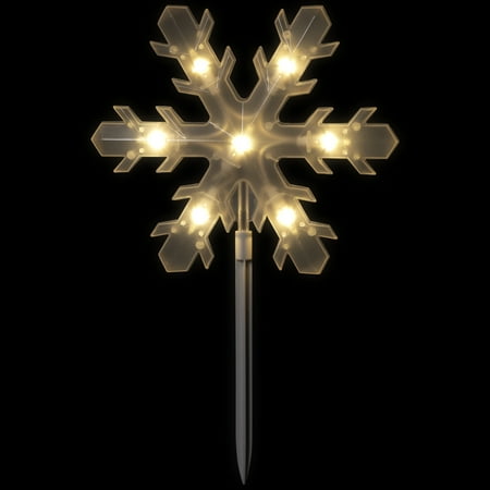 Northlight Lighted Snowflake Christmas Pathway Markers - 14.25 - 5ct