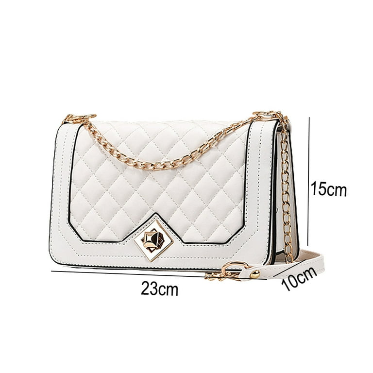 Crossbody Bags for Women Small Handbags PU Leather Shoulder Bag Ladies Purse Evening Bag Quilted Satchels with Chain