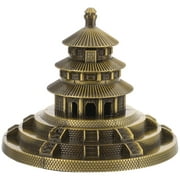 Temple of Heaven Ancient Building The Office Decor Table Top Chinese Style Architecture Finished Product Props Metal