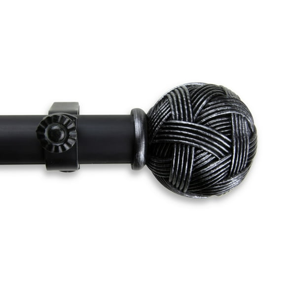 Zitta Curtain Rod 1 inch 160-240 inch - Black