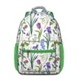 thumbnail image 1 of Floral and Leopard Print Student Backpack - Stylish Breathable School Bag, 1 of 5