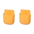 thumbnail image 1 of Billuyoard Organizador de control remoto TV Aire acondicionado Almacenamiento de control remoto Estuche de soporte montado en la pared, Tipo A, Amarillo Un amarillo 2piezas, 1 of 6