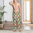 thumbnail image 5 of Goofa Retro With Joysticks Pattern Printed Soft Pajama Pants for Men, Wide Leg Comfy Casual Lounge Yoga Pants-Small, 5 of 9