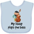 thumbnail image 3 of Inktastic String Bass My Daddy Plays the Bass Boys or Girls Baby Bib, 3 of 4