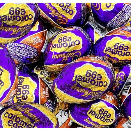CrazyOutlet CADBURY Milk Chocolate Caramel Filled Egg, 1.2-Ounce Egg (Pack of 42)