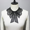 thumbnail image 4 of Sophisticated Embroidery Lace Bowknot Fake Collar Embellishment for Garment, 4 of 20