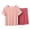 Pink, variant on HAOTAGS Teen Girls Summer Short Sleeve Outfit Set (2-17) Soft Modal Cotton Two-Piece Lounge Sleepwear Pink Size 5T
