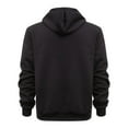 thumbnail image 3 of kpoplk Hoodies for Men Zipper Hoodie Splicing Large Size Sweater Jacket Mens Sweater S,Black, 3 of 4