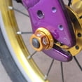 thumbnail image 3 of Écrou de Moyeux 4 Pcs M10 Pliant Pignon Fixe Moyeux de Roue de Vélo Axe Vis Or, 3 of 8