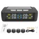 thumbnail image 1 of Sistema de monitoreo de presión de neumáticos, sistemas de alarma de seguridad para automóviles, monitor de temperatura de neumáticos con energía solar/USB, TPMS para automóvil, 4 sensores, 1 of 5