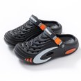 thumbnail image 5 of Men's Close Toe Platform Sandals Wide Width Breathable Slip on Clogs Lightweight Non Slip Garden Work Shoes Black Size 9, 5 of 6