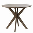 thumbnail image 4 of Topcobe 36" Round Wood Dining Table with Intersecting Pedestal Base, Kitchen Table for Dining Room, Easy Assembly, Fashion Design, Brown, 4 of 11