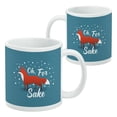 thumbnail image 2 of Oh For Fox Sake Funny on Teal White Mug, 2 of 4