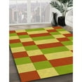 thumbnail image 3 of Ahgly Company Machine Washable Indoor Rectangle Transitional Mahogany Brown Area Rugs, 5' x 7', 3 of 7