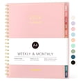 thumbnail image 1 of Calendario Planner Forvencer 2026, semanal y mensual, tamaño A4, color rosa, 1 of 7