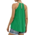 thumbnail image 4 of Enwejyy Summer Women Sexy Halter Top Solid Color Sleeveless Lace Stitching Tank Top T-Shirt, 4 of 4
