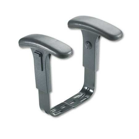 Safco Height-Adjustable T-Bar Arms for Cava, Highland & Trenton Series Seats, Black