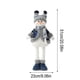 thumbnail image 3 of Muñeco de nieve de ganchillo de tela azul, hecho a mano, regalo de Navidad, escultura de interior, decoración de escritorio de invierno, bandeja escalonada, d JASKFLY, 3 of 9