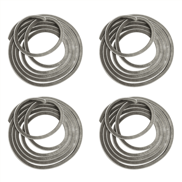 4X Sealing Strip,Door Brush Seal, Weather Strip, for Sliding Doors, , Self-Adhesive Insulating Door Seal,5Mx0.9cm,4 x Sealing Strip,gray
