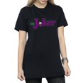 thumbnail image 3 of DC Comics T-Shirt Boyfriend en Coton avec Logo Texte The Joker pour Femmes, 3 of 5