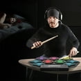 thumbnail image 4 of Almohadilla de batería electrónica con altavoz, juego de almohadillas de batería electrónica Almohadilla de batería electrónica con batería Juego de almohadillas de batería electrónica Rendimiento sólido, 4 of 8