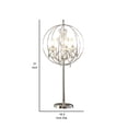 thumbnail image 5 of Benjara Shine 31" Table Lamp- Chandelier Style- Crystal and Metal- Chrome, 5 of 7