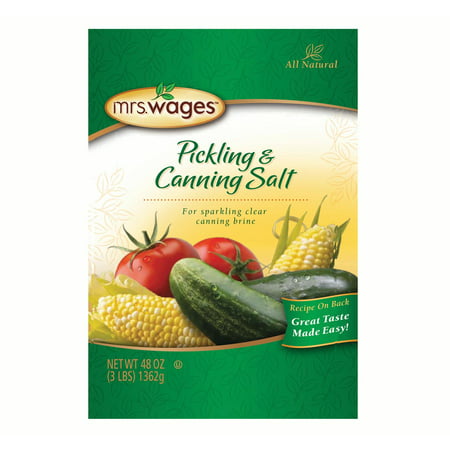 Mrs. Wages Pickling & Canning Salt 3 lbs. (1 (Best Salt For Pickling)