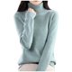 thumbnail image 1 of Gibobby Suéter Navideño Mujer Otoño nuevo suéter de cuello sueltas de tamaño suéter de punto grueso camisa inferior (Glauco, XL), 1 of 4