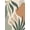 Green, Pattern 1, variant on ODIKA 4'x6' Green Beige Earthy Abstract Leaves Washable Area Rug Modern Tropical Design with Organic Shapes Pet Friendly, Non-Shedding for Bedroom, Reading Nook