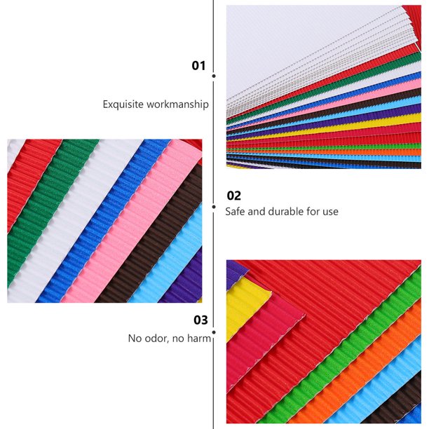AURARMLET Papel Ondulado Para Empaque Y Hecho A Mano En Colores Surtidos