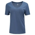 thumbnail image 6 of Athletic Works Women's Active Texture Knit V-Neck Tee, Sizes XS-XXXL, 6 of 8