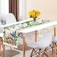 thumbnail image 4 of pdqouc Easter Table Runner Festive Bunny Egg Small Print Vintage Easter Decoration Linen Tablecloth Easter Home Decor Wool Table Wedding Dining Table Centerpieces Cheesecloth Table Cloth, 4 of 4